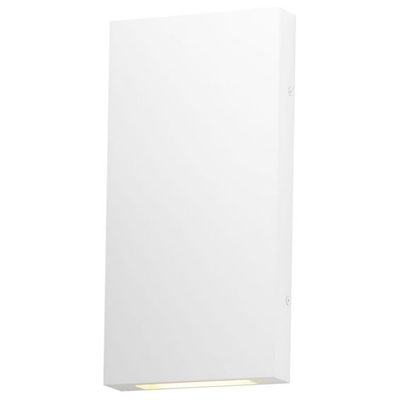 E23215-WT ET2 Lighting Brik - 16W 2 LED Outdoor Wall Mount-14 Inches Tall and 7 Inches Wide-White Finish