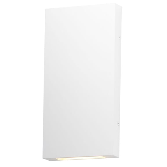 E23215-WT ET2 Lighting Brik - 16W 2 LED Outdoor Wall Mount-14 Inches Tall and 7 Inches Wide-White Finish