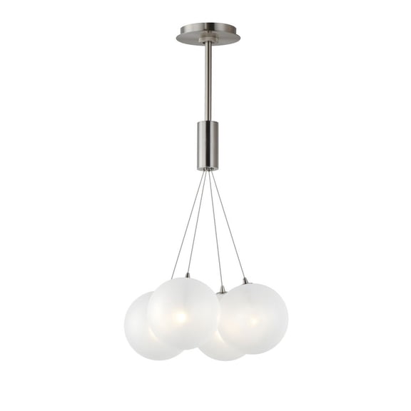 ET2 Lighting - Burst - 7.2W 4 LED Pendant-39.5 Inches Tall and 17 Inches