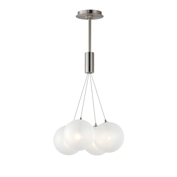 ET2 Lighting - Burst - 7.2W 4 LED Pendant-39.5 Inches Tall and 17 Inches