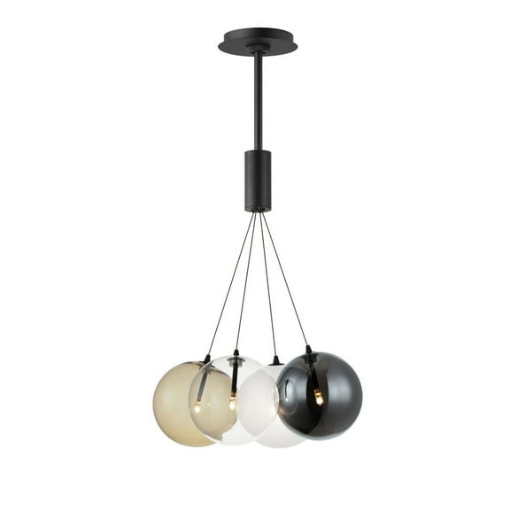 ET2 Lighting - Burst - 7.2W 4 LED Pendant-39.5 Inches Tall and 17 Inches