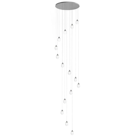 E21569-18PC-ET2 Lighting-Dewdrop - 120W 15 LED Pendant-6.75 Inches Tall and 33.75 Inches Wide-Polished Chrome Finish-Clear Glass Color