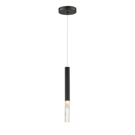 ET2 Lighting - Diaphane - 15.75 Inch 5W 1 LED Pendant-Black Finish