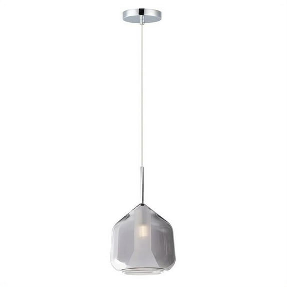 ET2 Lighting E10044-138PC 7 in. Deuce 1-Light LED Pendant - Polished Chrome