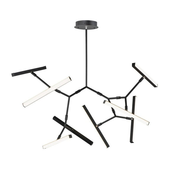 ET2 Lighting E21246-BK Robotica 7-Light LED Pendant, Black