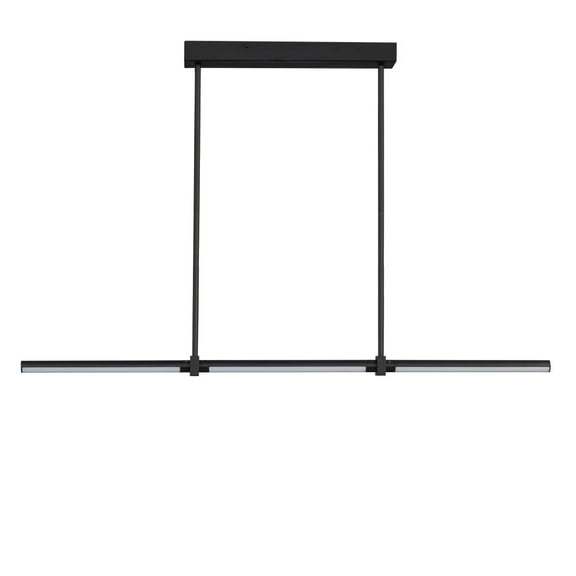 ET2 Lighting E21357-BK Dorian - 18W 3 LED Linear Pendant-1 Inches Tall and 1 Inches Wide Black