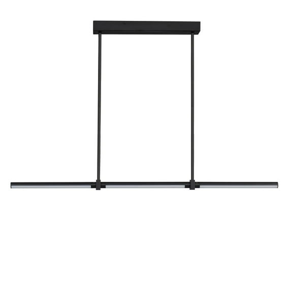 ET2 Lighting E21357-BK Dorian - 18W 3 LED Linear Pendant-1 Inches Tall and 1 Inches Wide Black