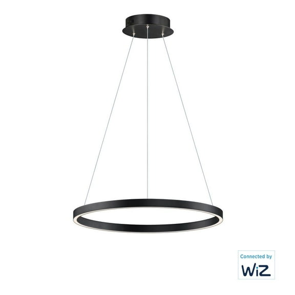 ET2 Lighting E22724-BK 24 in. Groove LED Pendant - Black