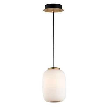 ET2 Lighting E25064-92BKGLD 10.75 in. Soji LED 2-Light Pendant - Black & Gold