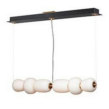 ET2 Lighting E25068-92BKGLD Soji LED 6-Light Pendant - Black & Gold