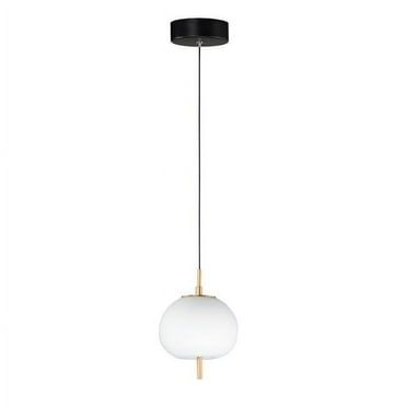 ET2 Lighting E25111-92BKGLD Quest LED 1-Light Pendant - Black & Gold