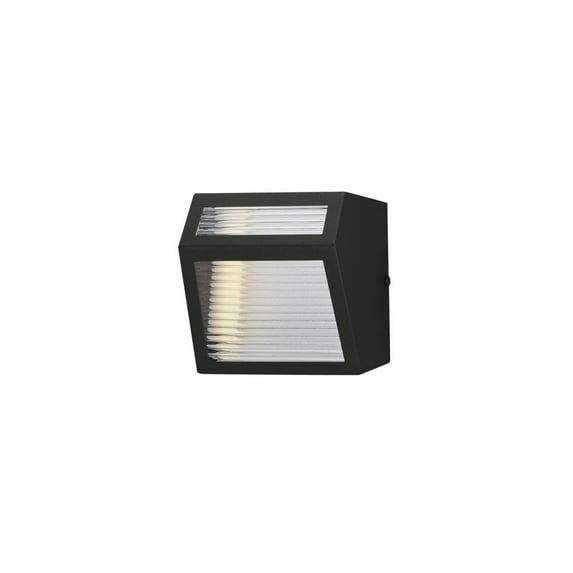 E30122-144BK ET2 Lighting Totem - 12W 2 LED Outdoor Wall Mount-5 Inches Tall and 5 Inches Wide