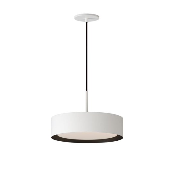 ET2 Lighting E51011-WTBK Echo - 20W 1 LED Pendant-10 Inches Tall and 13 Inches Wide White/Black