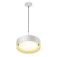 thumbnail image 1 of ET2 Lighting E51011-WTGLD Echo - 20W 1 LED Pendant-10 Inches Tall and 13 Inches Wide White/Gold, 1 of 5