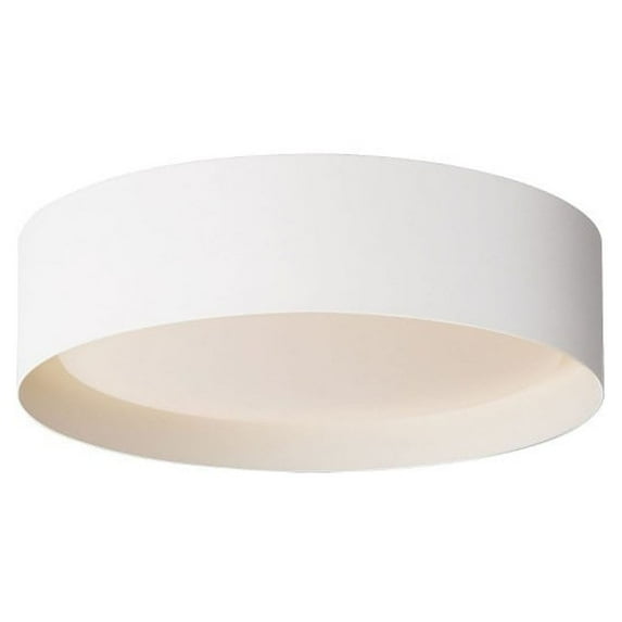 ET2 Lighting E51012-WT Echo - 25W 1 LED Flush Mount-4.25 Inches Tall and 16 Inches Wide White