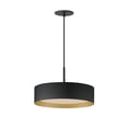 thumbnail image 1 of ET2 Lighting E51013-BKGLD Echo - 25W 1 LED Pendant-10.75 Inches Tall and 16 Inches Wide Black/Gold, 1 of 5