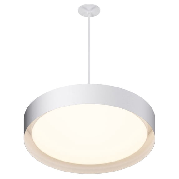 ET2 Lighting E51015-WT Echo - 40W 1 LED Pendant-5 Inches Tall and 24 Inches Wide White