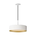 thumbnail image 1 of 25W 1 Led Pendant-10.75 Inches Tall And 16 Inches Wide-White/Gold Finish    -Traditional Installation Et2 Lighting E51013-Wtgld, 1 of 5