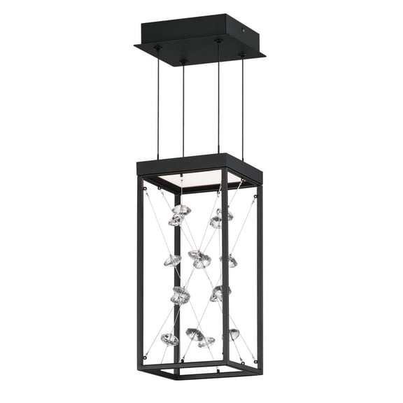E21251-20BK-ET2 Lighting-Entanglement - 11W 1 LED Pendant-12.75 Inches Tall and 6 Inches Wide