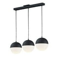 thumbnail image 1 of E20363-92BK ET2 Lighting Half Moon - 30.25 Inch 27W 3 LED Pendant-Black Finish, 1 of 5