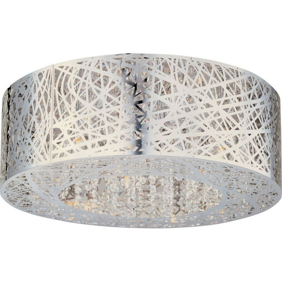 ET2 Inca 9-Light Flush Mount - Polished Chrome - E21301-10PC