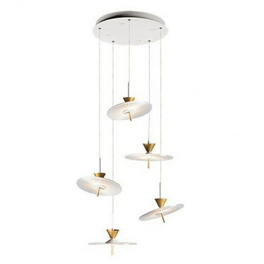 ET2 Lighting - LED Pendant - Circuit-60W 5 LED Pendant-23 Inches wide by 8.5