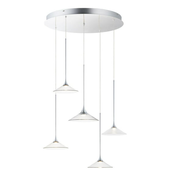 ET2 Lighting - Cono-5 LED Pendant-26 Inches wide by 24.75 inches high