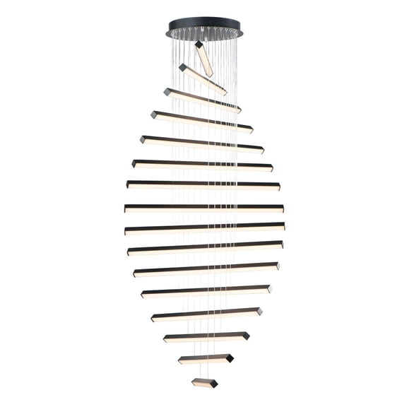 ET2 Lighting - LED Pendant - Hover-160W 16 LED Pendant-28 Inches wide by 1.5