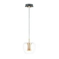 thumbnail image 1 of ET2 E24162-18BKGLD Newton LED Pendant Light 9W 3000K, Black / Gold, 1 of 5