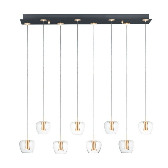 ET2 Lighting - LED Pendant - Newton-20W 8 LED Pendant-10.5 Inches wide by 5.75