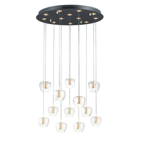 ET2 Lighting - LED Pendant - Newton-30W 12 LED Pendant-27.5 Inches wide by 5.75