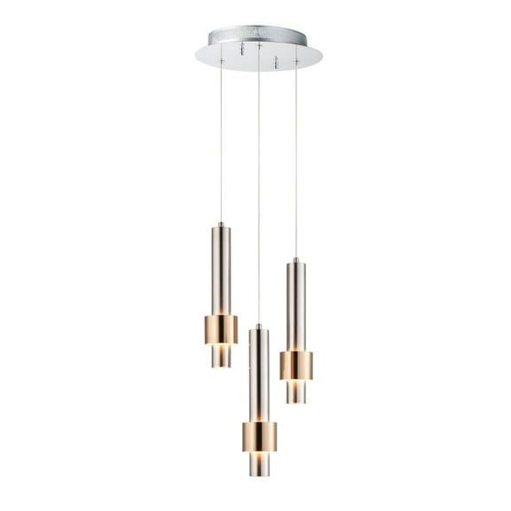 ET2 Lighting - LED Pendant - Reveal-18W 3 LED Pendant-11 Inches wide by 12.25