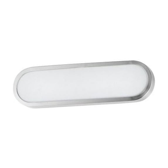 Latitude 1 - Light Satin Nickel / Silver Contemporary / Modern - LED Aluminum And Polycarbonate