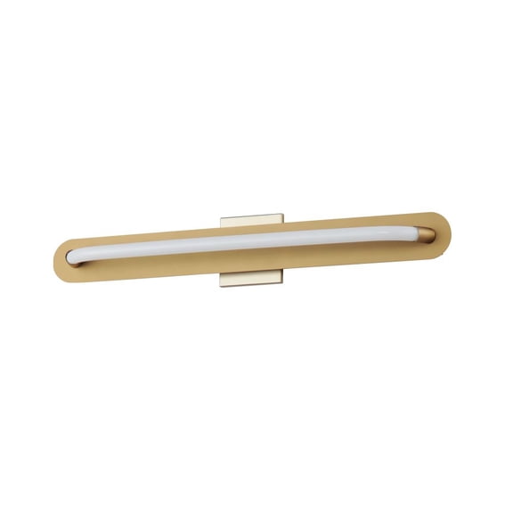E23434-01GLD ET2 Lighting Loop - 14W 1 LED Wall Sconce-30 Inches Tall and 3.25 Inches Wide-Gold Finish-White Glass Color