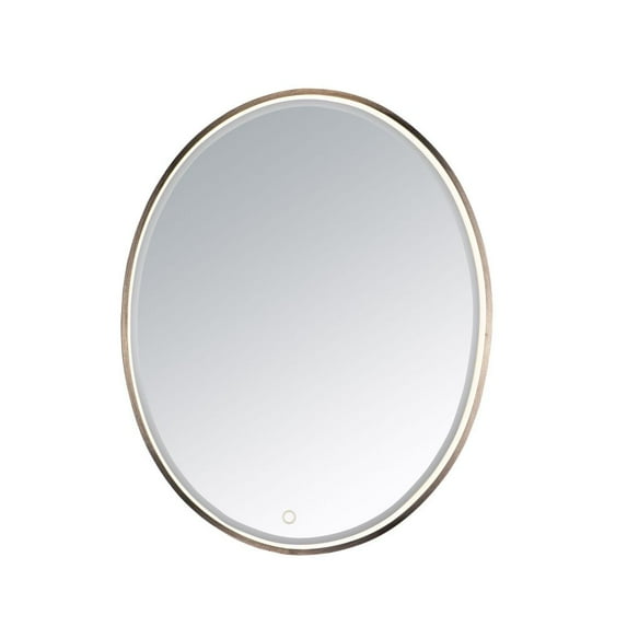 E42012-90BRZ-ET2 Lighting-Mirror-22W 1 LED Oval Mirror-23.75 Inches wide by 29.5 inches high-Anodized Bronze Finish