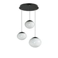 thumbnail image 1 of ET2 Lighting E11523-113BK Nimbus Multi-Light LED Pendant Ceiling Light, Black - 3 Bulbs, 1 of 5