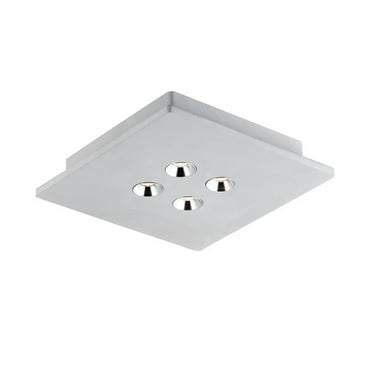 ET2 Lighting E25012-GY Peg 4-Light LED Flush Mount - Gray