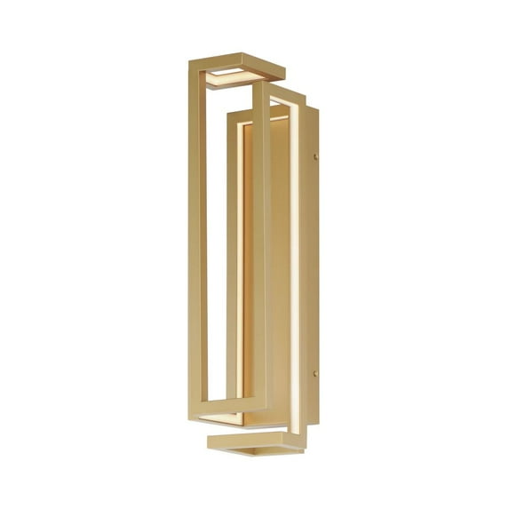 E21263-GLD ET2 Lighting Penrose - 30W 1 LED Wall Sconce-24 Inches Tall and 8.5 Inches Wide-Gold Finish