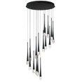 thumbnail image 1 of E24230-122BK ET2 Lighting Pierce - 48W 16 LED Chandelier-19 Inches Tall and 24.75 Inches Wide-Black Finish, 1 of 5