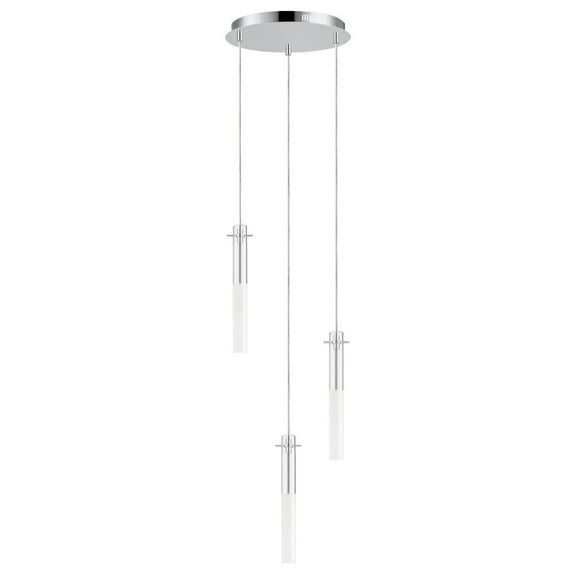 ET2 Lighting - Pipette - 12W 3 LED Pendant-12 Inches Tall and 11.75 Inches Wide
