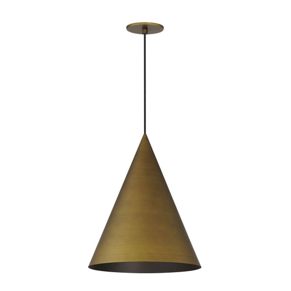 ET2 Lighting - Pitch - 9W 1 LED Pendant-16.5 Inches Tall and 13.75 Inches