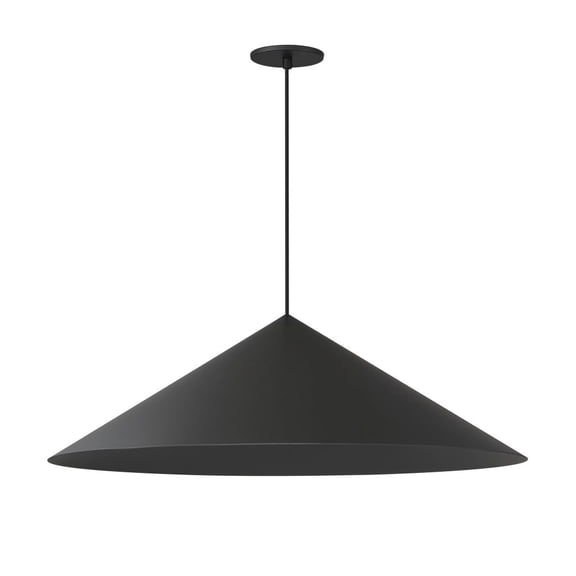 ET2 Lighting - Pitch - 9W 1 LED Pendant-9 Inches Tall and 29.5 Inches Wide-Black