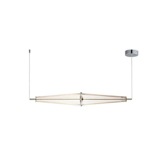 ET2 Lighting - Quasar - 6.6W 3 LED Linear Pendant-5.25 Inches Tall and 5.25