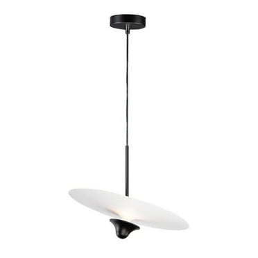 ET2 Lighting E21464-WTBK Radar LED 1-Light Pendant - White & Black