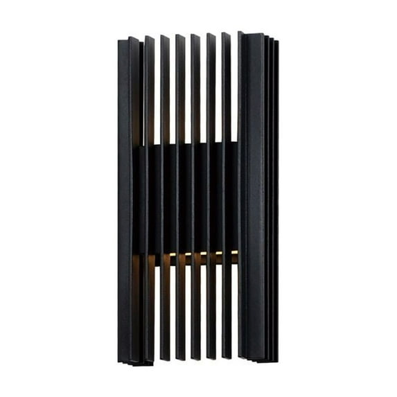 ET2 Lighting - Rampart - 12W 2 LED Outdoor Wall Mount-11.75 Inches Tall and 5.5
