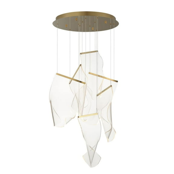 ET2 Lighting - Rinkle - 18W 6 LED Pendant-15.75 Inches Tall and 21.5 Inches Wide