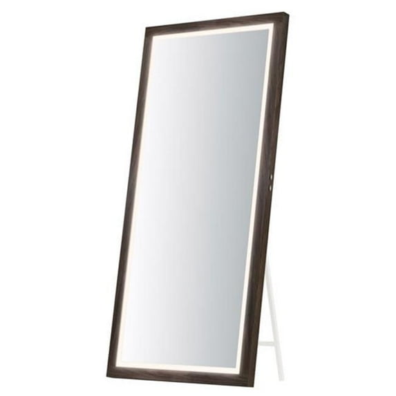 ET2 Lighting E42057-WN Sawyer 68 x 32 in. Framed LED Mirror - Walnut