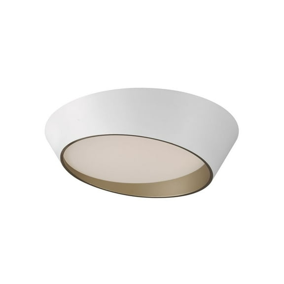 E51032-WTGLD-ET2 Lighting-Slant - 42W 1 LED Flush Mount-4.75 Inches Tall and 19.75 Inches Wide