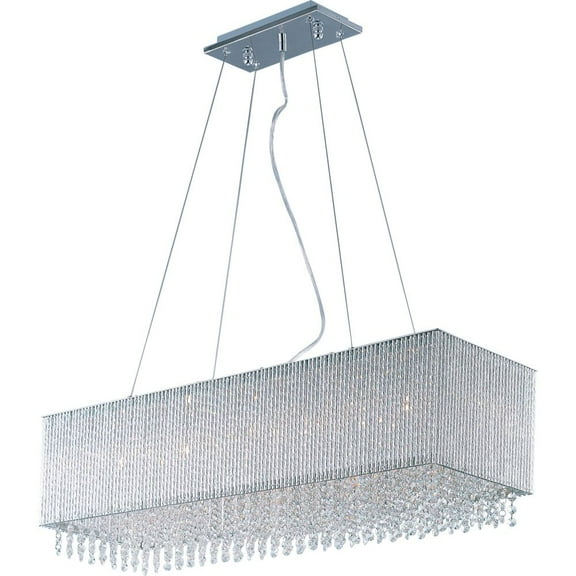 ET2 Lighting - Spiral-9 Light Pendant in Mediterranean style-11 Inches wide by