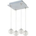 thumbnail image 1 of ET2 Lighting - Starburst - Four Light RapidJack Pendant   Satin Nickel Finish, 1 of 7
